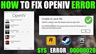 GTA V - HOW TO SOLVED OPEN IV SYS_ERROR_00000020 ERROR [ FIXED ]