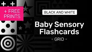 Baby Sensory Black and White Flashcards - Grid | Free Printable Cards