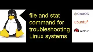 file and stat command use in Linux