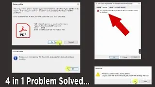 [Solved] There was an error opening this document A device which does not exist was specified ...
