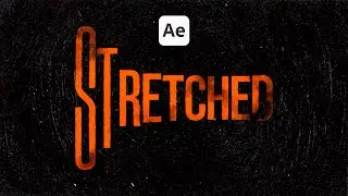 Stretched Typography Tutorial | Grungy Text Animation in After Effects