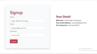 User Registration (sign up) form in php using mysql Source code | php signup form with database