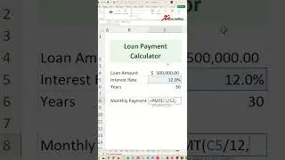 Loan Payment Calculator In Excel - Excel Tips and Tricks