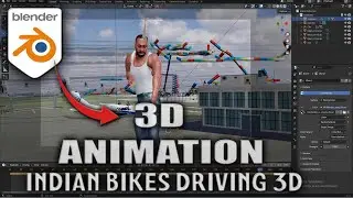 How to Make Indian Bikes Driving 3D Animation Video in Blender