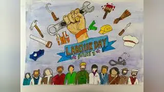 Labour Day Poster | Old World Saga | Hanu Dixit | ANG Art And Craft