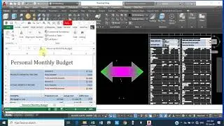 How to Link excel data table to autocad