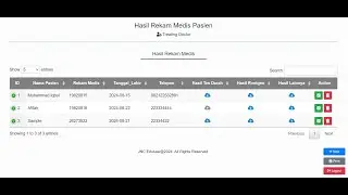 WEB APP Google Sheets | eDoc - Hasil Rekam Medis