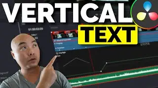 Davinci Resolve Vertical Text (How To Create Vertical Text) | Davinci Resolve Tutorial
