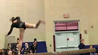 2019 Winter Invitational Gymnastics Meet Beam Save | Alexa Chan Level 7