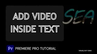 Add Video inside Text in Premiere Pro | with Track Matte Key