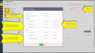 Convert Quote/Invoice/Order to Project - Extension for VTiger
