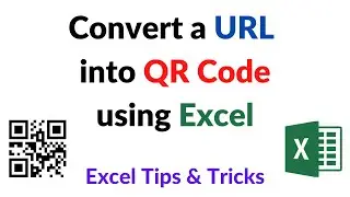 How to convert URL into QR Code using Excel