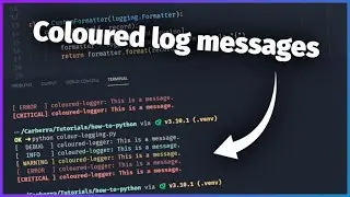 COLOURED logging in Python