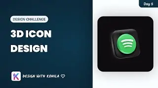 🤩How to design 3D icon + Tips for beginner || Designchallenge5✨ || Tamil #uiux #designchallenge