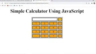 Simple calculator using Javascript