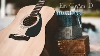 E Minor Acoustic Rock Guitar Backing Track Em