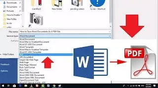 Simple Trick to Save Word Document As a PDF File 2018