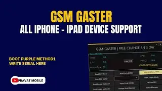 GSM Gaster Tool | Write Serial Here | Erase Purple Mode | Fix Pwn DFU | SN Change 3 Days