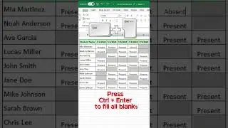 Fill Blank Cells in Excel