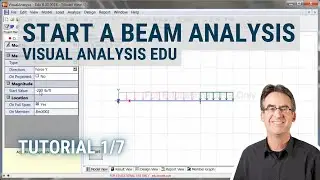 Starting a Beam Analysis (VisualAnalysis Edu Tutorial 1/7)