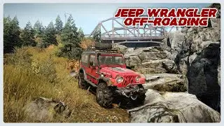 Jeep Wrangler Rubicon - Off-road King | Crossing Narrow River | Snowrunner