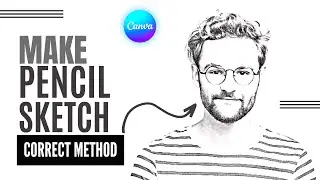How To Make Pencil Sketch In Canva | just 2 min 