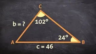 Learn how to find the missing side of a triangle using the law of sines