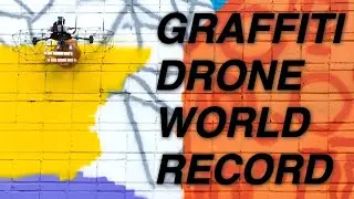 Graffiti drone mural world record 2023