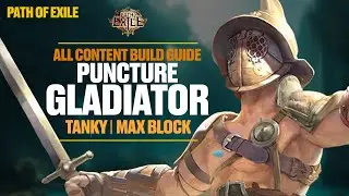 Path of Exile | 3.25 Puncture Gladiator BUILD GUIDE | SSuper Tanky + Millions  of DPS