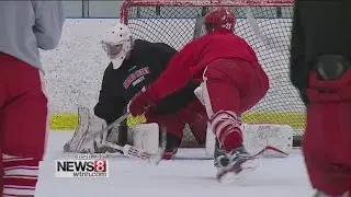 Inside Sacred Heart hockey practice