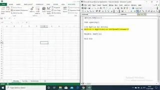 5.1 Excel VBA - Opening and Closing the Workbook ,Getting Path and Filename