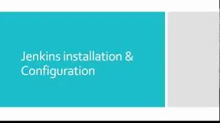 02 Install and Configure jenkins