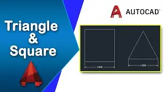 How to create triangle and square using polygon tool in AutoCAD