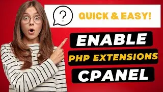 How To Enable PHP Extensions in cPanel 2024 🔥 - (FAST & Easy!)