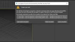 Disable 3ds max  security tool - remove protect your work window while opening and saving file
