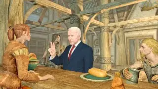 Joe Biden Meets Nancy Pelosi in Skyrim