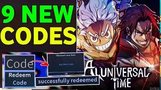 UPDATE⚠️ A UNIVERSAL TIME CODES 2024 -ROBLOX A UNIVERSAL TIME CODES
