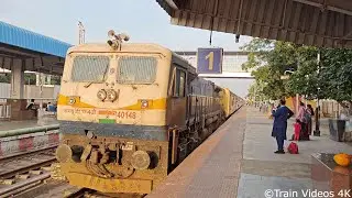 Nandigram Express Arriving Purna Railway Station | Train Announcement | Train Videos Indian Railways
