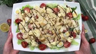 Салат ЦЕЗАР 🍽 Простий та Швидкий Рецепт Салату Цезар з Куркою.