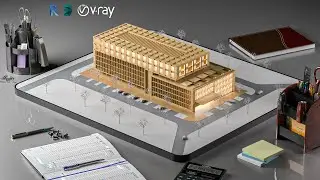 Revit To 3Dsmax Vray 5 - How To Render Architectural Maquette