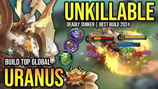 URANUS BEST BUILD 2024 | BUILD TOP GLOBAL URANUS GAMEPLAY | MOBILE LEGENDS✓