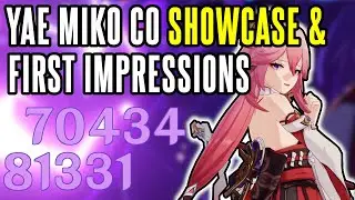 YAE MIKO C0 SHOWCASE | Honest thoughts for a LVL 80 F2P Yae & Gameplay Tips - Genshin Impact