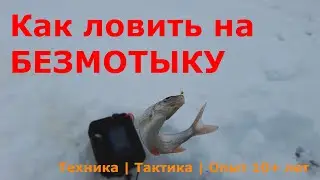 Как ловить на безмотыльную мормышку. Мои техника и тактика. Опыт 10+ лет. Поимка плотвы в кадре.