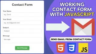 Working Contact Form With JavaScript | Send Email From Contact Form Using JavaScript With EmailJS