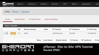 pfSense | IPsec site to site networking setup | Routed IPsec VPN | 2021