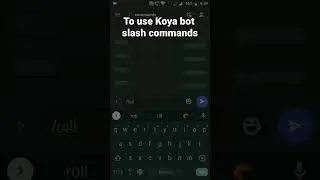 How to use Koya bot slash for /roll Command in Discord Mobile #roduz #discord #how #koyabot #slash