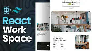 React Shared Workspace | Building a Co-Work Landing Page with React & Tailwind CSS