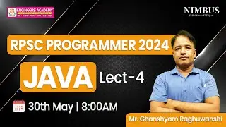 RPSC Programmer 2024 || JAVA Lect-04 || RPSC Programmer Classes || RPSC Programmer Vacancy 2024