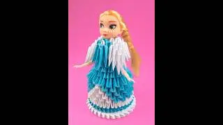 3D origami Doll