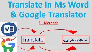 Translate In Ms Word & Google Translator